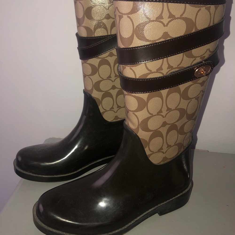 Coach rain boots